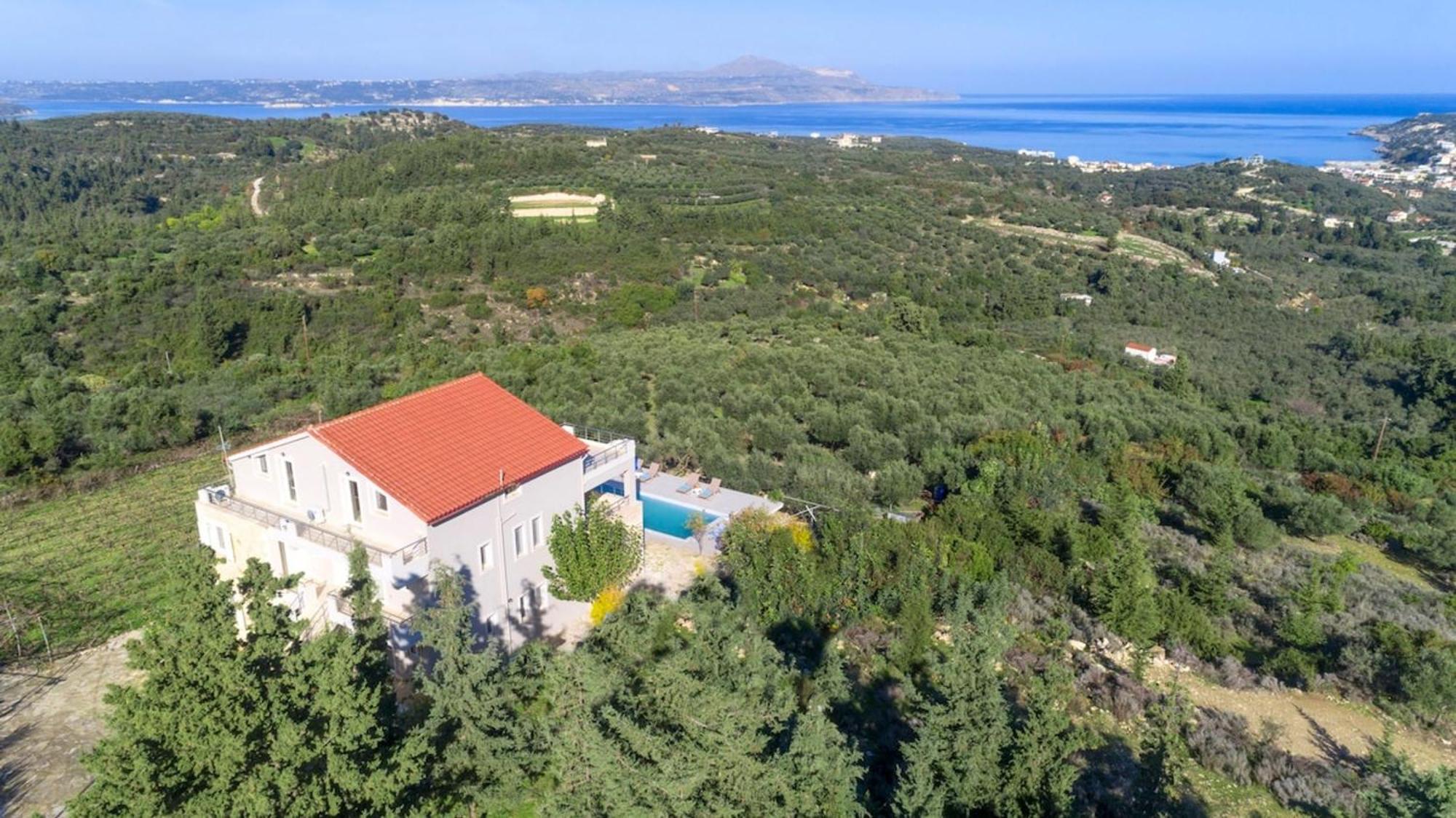 Villa Konstantinos Hilltop Vineyard Escape Almyrida  Exterior photo