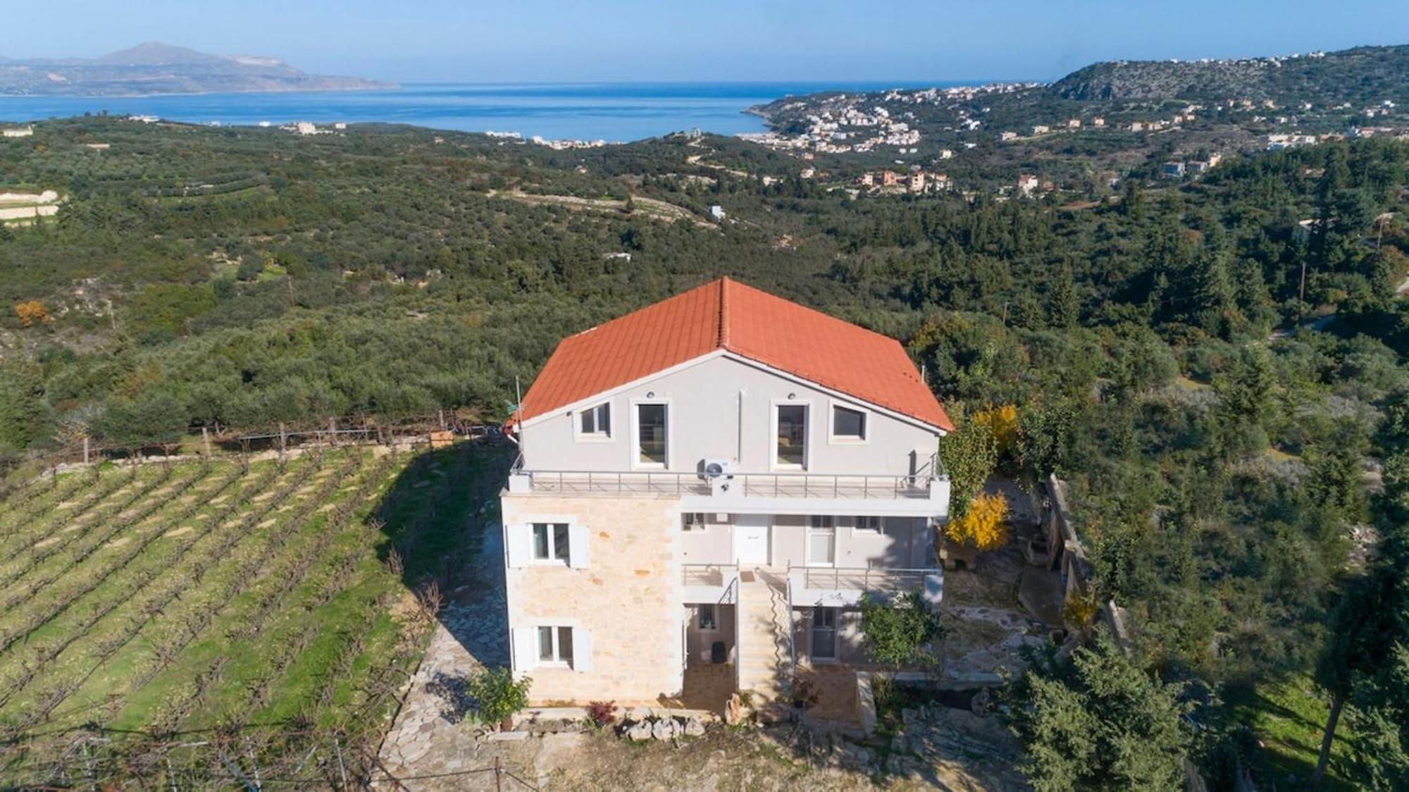 Villa Konstantinos Hilltop Vineyard Escape Almyrida  Exterior photo