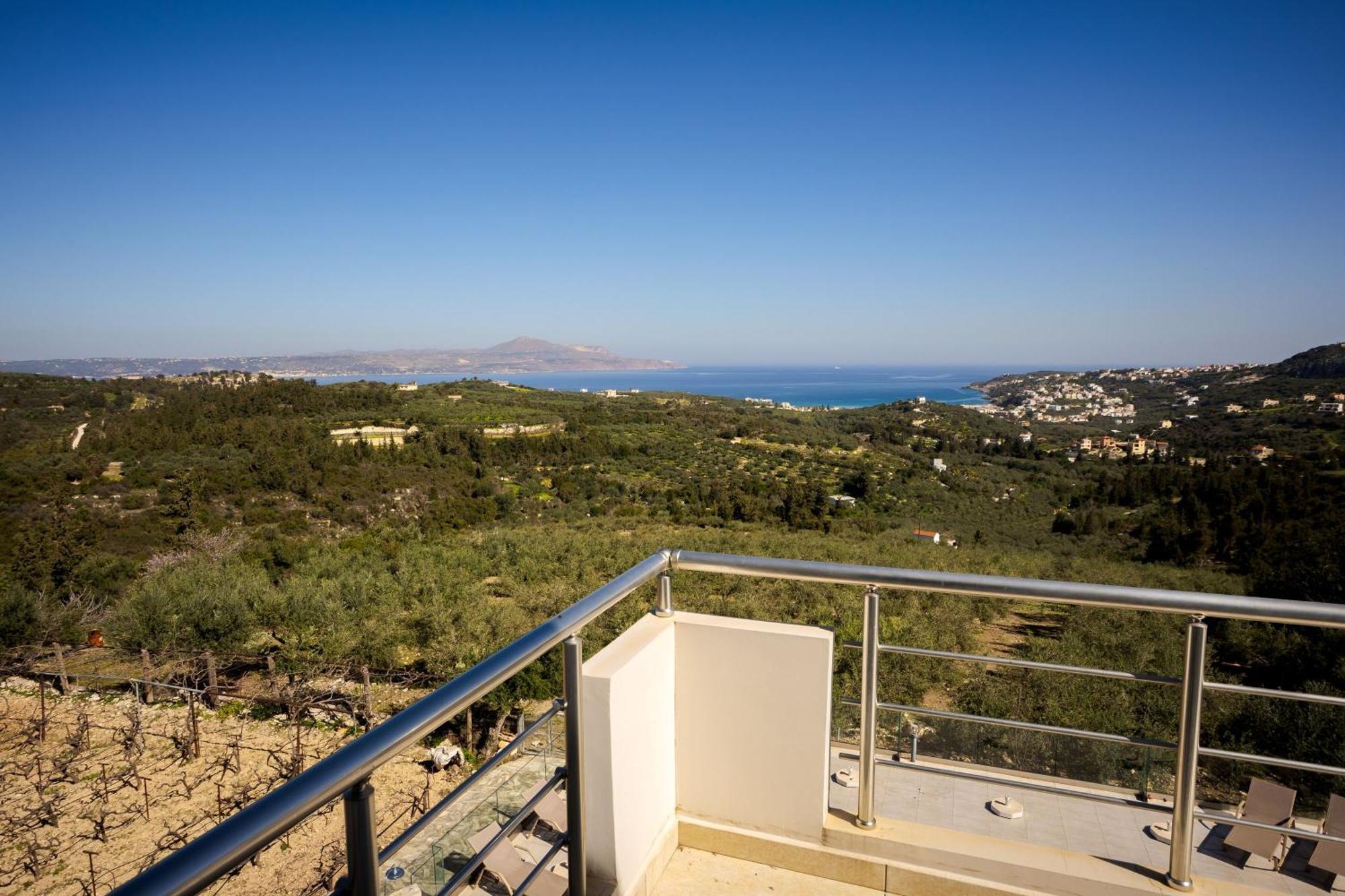 Villa Konstantinos Hilltop Vineyard Escape Almyrida  Exterior photo